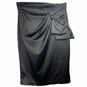 𝅺[Sole Mio] Black Pencil Skirt with Bow